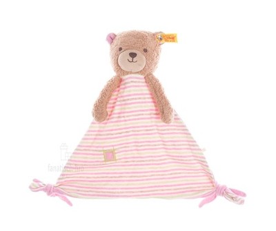 Steiff Teddybär Rosy Schmusetuch 28 cm Baby Schnuffeltuch 242168 GOTS Spieltier