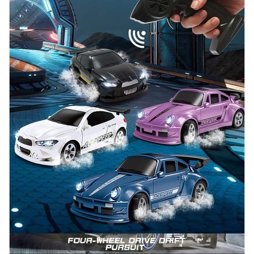USA 1/64 RC Drift Car 2.4G 4WD High Speed Mini Desktop Racing Four Wheel Drive