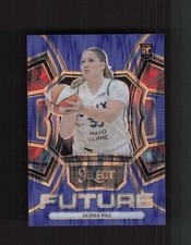 2024 Panini Select WNBA #21 Alissa Pili Select Future Prizms Blue Flash #/99
