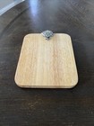 Wooden Rectangle Cheese Charcuterie Board With Metal Artichoke Details 9.5”x 7” — photo 2
