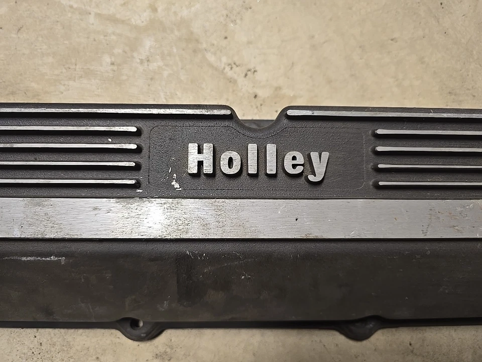 Cubierta de válvula Holley - Mickey Thompson 429-460 Big Block Ford 103R-52BX con aletas Foto 3 de 4