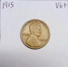 1915 (P) Lincoln Wheat Cent Very Good + Philadelphia Mint