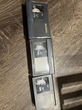 Sony VHS-C Tapes 30 Minute Premium LOT OF 3 OPEN USED 