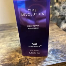 MISSHA Time Revolution Night repair Ampoule 5X 50ml ( NEW ) Extreme Biome 77.2%