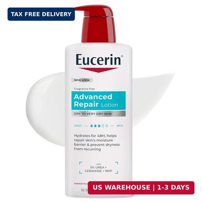 Eucerin Advanced Repair Lotion, Urea Enriched, 16.9 FL OZ