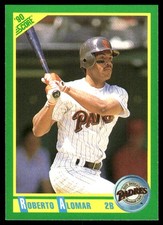 Roberto Alomar 1990 Score #12 Padres MLB READ FREE SHIPPING AutographDen