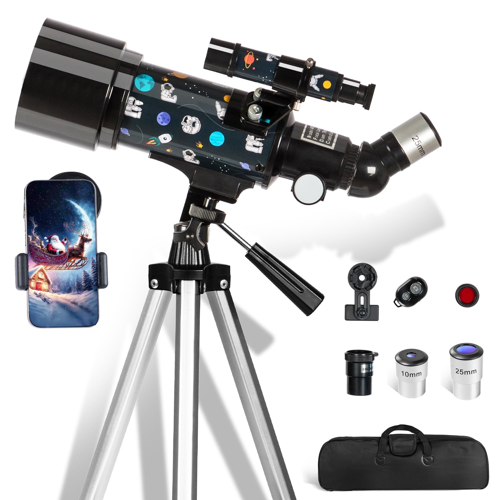 Telescope for Kids Adults Astronomy Beginners Over 8 Years Old, 70mm&times;400mm Ap...