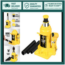12 Ton Low Profile Hydraulic Bottle Jack - Welded Stubby Design 24000 Lbs Capa
