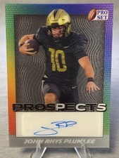 🔥🏈JOHN RHYS PLUMLEE  2024 Pro Set Prospects Lenticular Autograph AUTO!!!🏈🔥