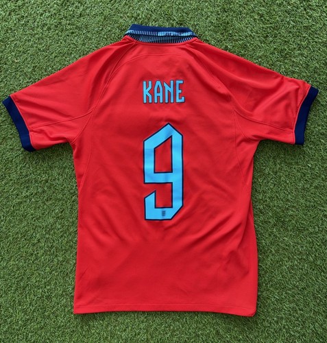 ENGLAND NATIONAL TEAM 2022 2023 AWAY FOOTBALL SHIRT SOCCER JERSEY sz S #9 KANE