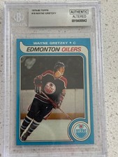 1979-80 Topps Wayne Gretzky Rookie Card RC #18 Oilers BGS Authentic Altered HOF. rookie card picture