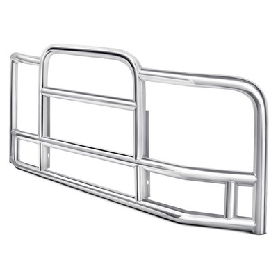 For Kenworth T680 13-22 Retrac Mirrors ProTec Polished 25° Bend Grille Guard