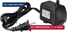 105 GPH 400L/H, 7W, 110-120V Submersible Water Pump US Plug for Pond, F