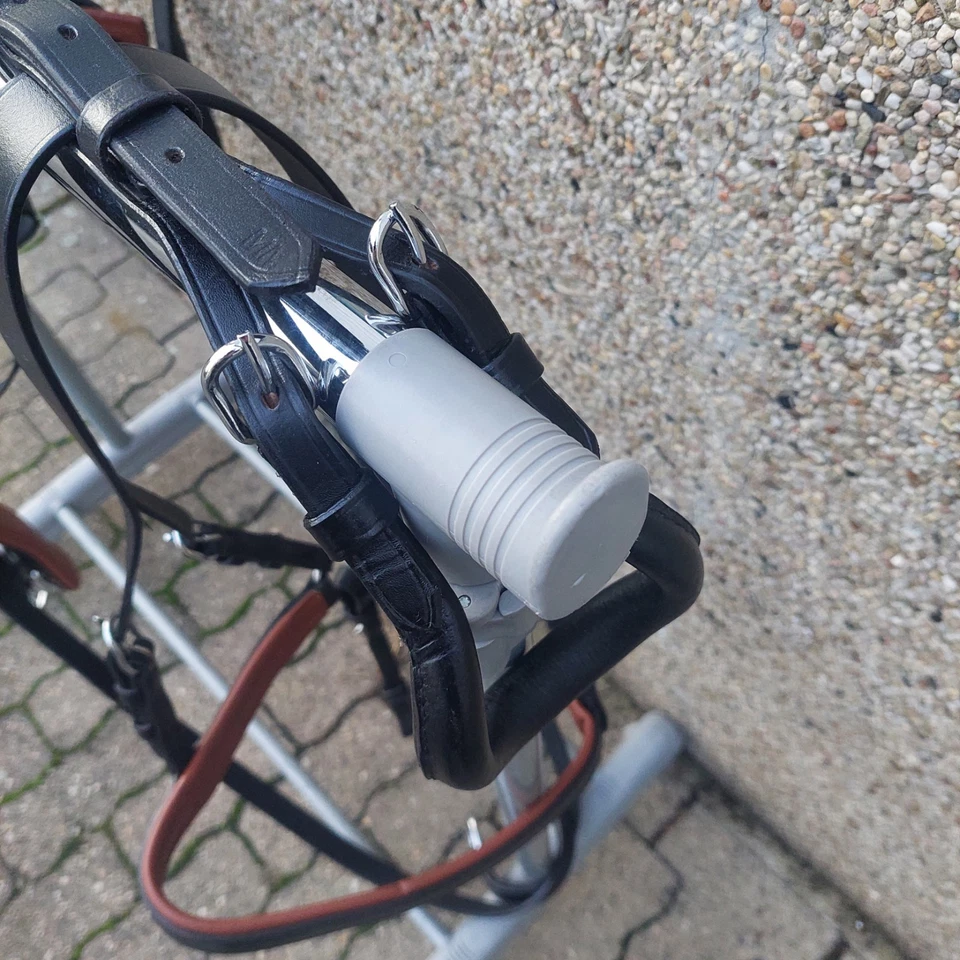 Top Einspänner Leder Brustblatt Geschirr Mini Shetty schwarz/braun quick out - Bild 4 von 4