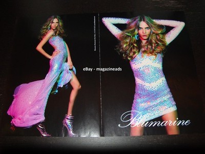 BLUMARINE 2-Page PRINT AD Fall 2012 CARA DELEVINGNE Inez & Vinoodh