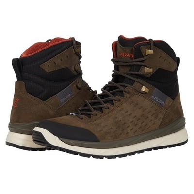 LOWA Malta GTX Mid Men's 8.5 D Olive Leather Gore-Tex Waterproof Hiking Boots