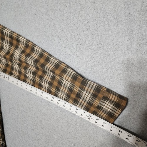 Chemise boutonnée Mountain Hardwear homme XL marron à carreaux manches longues poches flanelle - Photo 8/12