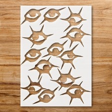Eyes Portrait Wall Art Stencil for Creative Projects - StencilAir