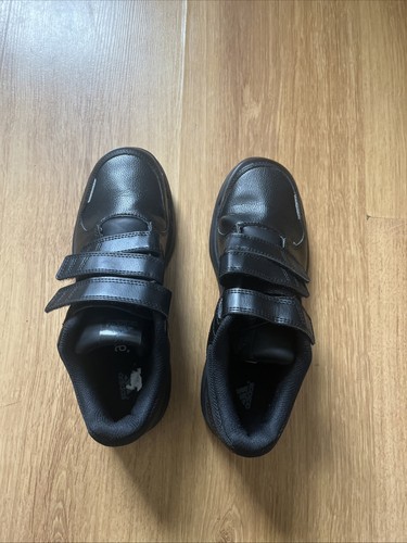 Boys UK Size 5 Adidas Black Trainers Brand New