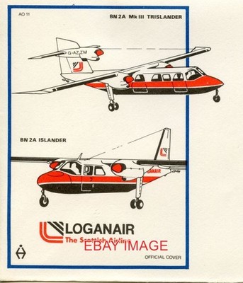 FOTO LOGANAIR ABDECKUNG MIT BRITTEN-NORMAN BN2A ISLANDER UND BN2A-3 TRISLAND