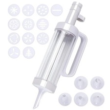 Biscuit Maker 18Pcs Cookies Press Cake Decorator Pump Biscuit Machine Syringe