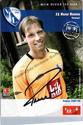 Original Autogramm Rene Renno VfL Bochum /// Autograph signiert signed si 359888