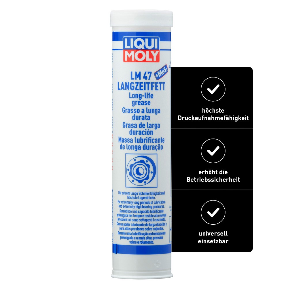 Liqui Moly LM 47 MoS2 Langzeitfett 400 g Mehrzweckfett Graphitfett (3520)
