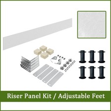 Riser Panel Kit Parts Adjustable Feet for Square/Rectangle Shower Tray Enclosure