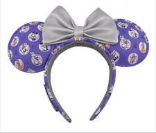 Disney Parks Loungefly 100 Years Celebration Purple Ears Mickey Friends NEW