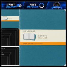 Moleskine Cahier Journal, Soft Cover, Large 5" x 8.25" Ruled/Lined, Black, 80