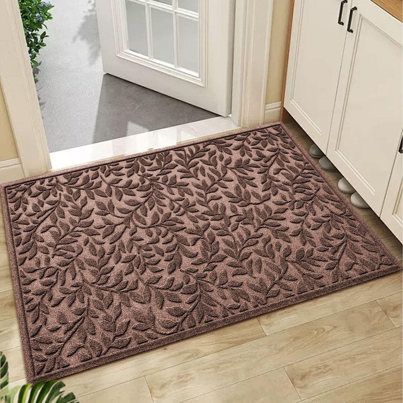 Heavy Duty Front Door Mat Dirt Trapper Non Slip Rubber Welcome Entryway Rug