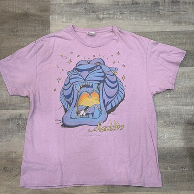 Aladdin Movie Shirt Mens Large Cave Of Wonders Purple Junk Food Disney Vintage