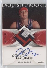 2006 Upper Deck Exquisite Collection Rookie /225 Josh Boone #62 Patch Auto 2d0
