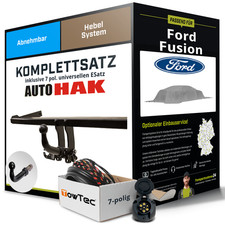 Anhängerkupplung abnehmbar für FORD Fusion +E-Satz Kit (AHK+ES)