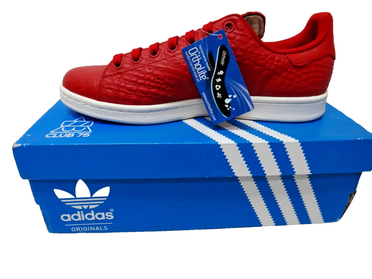 Adidas Stan Smith White Power Red for sale | eBay