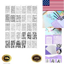 30 Pieces Letter Stencils for Painting 4 x 7 Inch Alphabet Reusable Plastic N...