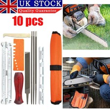 10X Chainsaw Sharpening File Filing Kit Chain Sharpening Saw Files Tool Set