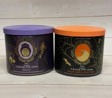 Bath Body Works The Nightmare Before Christmas 3-Wick Candle Set of 2