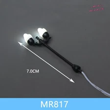 HO/OO Scale 10PC LED Miniature Street Lamps Courtyard Lights Model Railroads