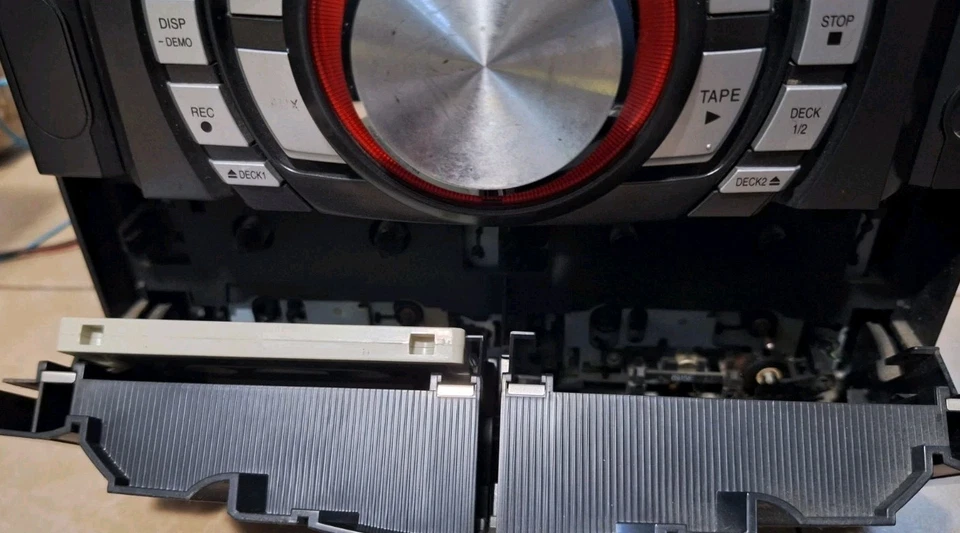 Receptor estéreo casete doble Panasonic SA-AK330 5 CD-AM/FM con altavoces Foto 4 de 4