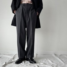Vintage Men's 1930s European Striped Lounge Suit Trousers