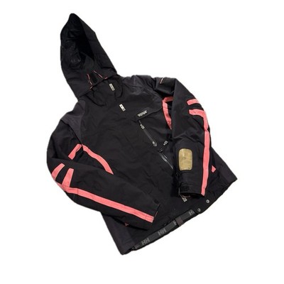 Women s Helly Hanson HellyTech Fitted Parka Recco Ski Jacket Size Medium Black