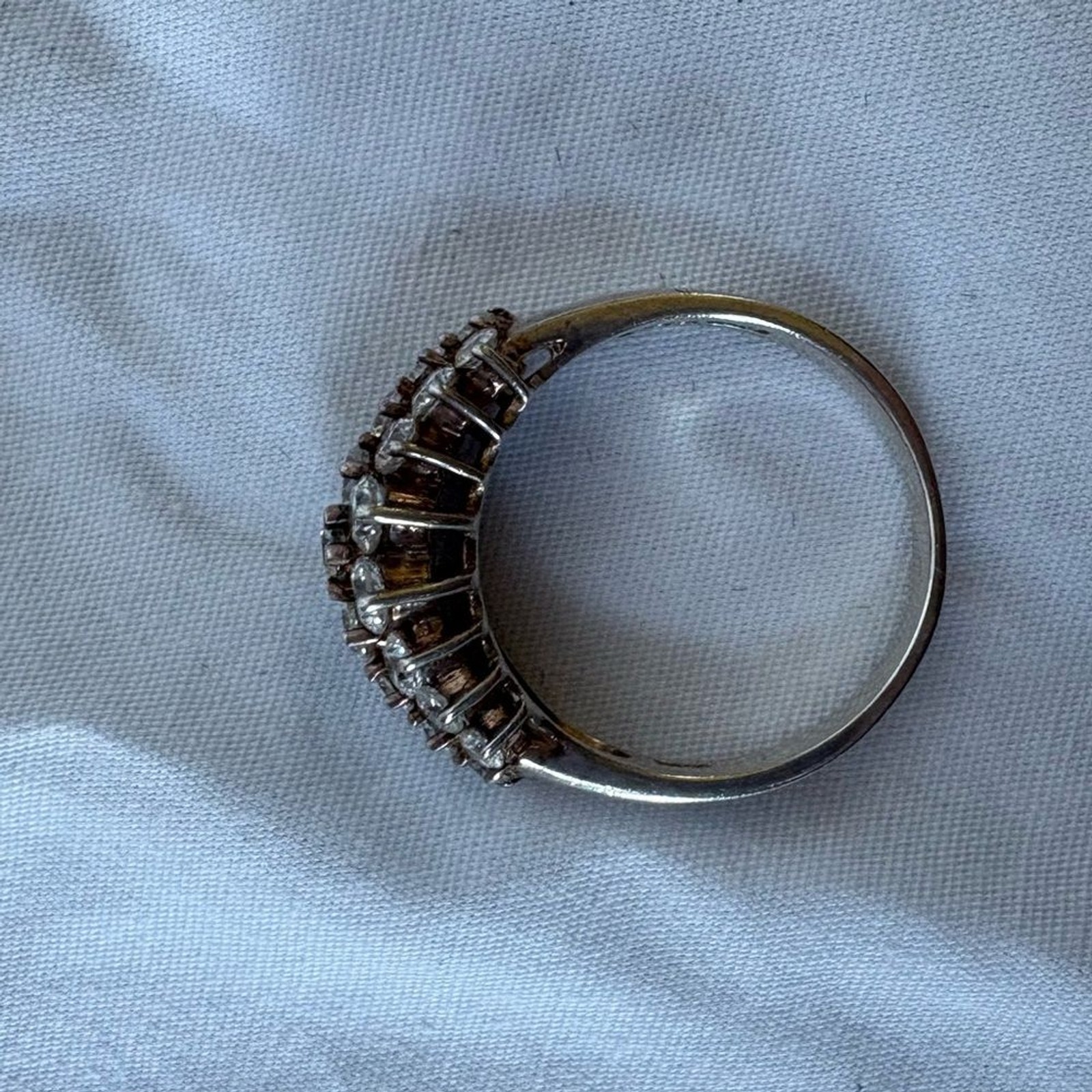 .925 Sterling Silver Multi Stone Ring - image 3