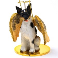 Rat Terrier Ornament Angel Figurine Hand Painted