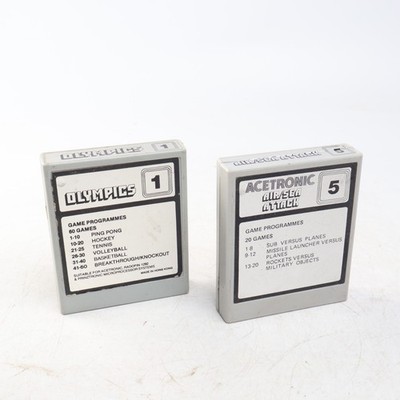 AUTHENTIC ULTRA RARE Prinztronic CARTS Air / Sea Attack & Olympics 1