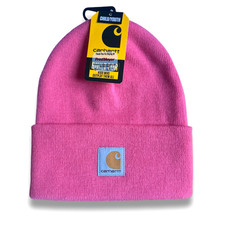 Carhartt Pink Beanie Cap Youth One Size Fits Most NWT NEW Kids Size