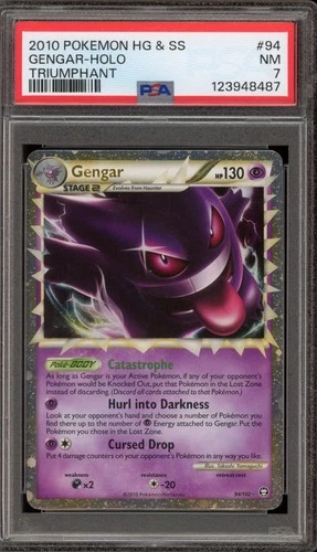 Pokemon Gengar Prime Triumphant Holo Ultra Rare #94 PSA 7