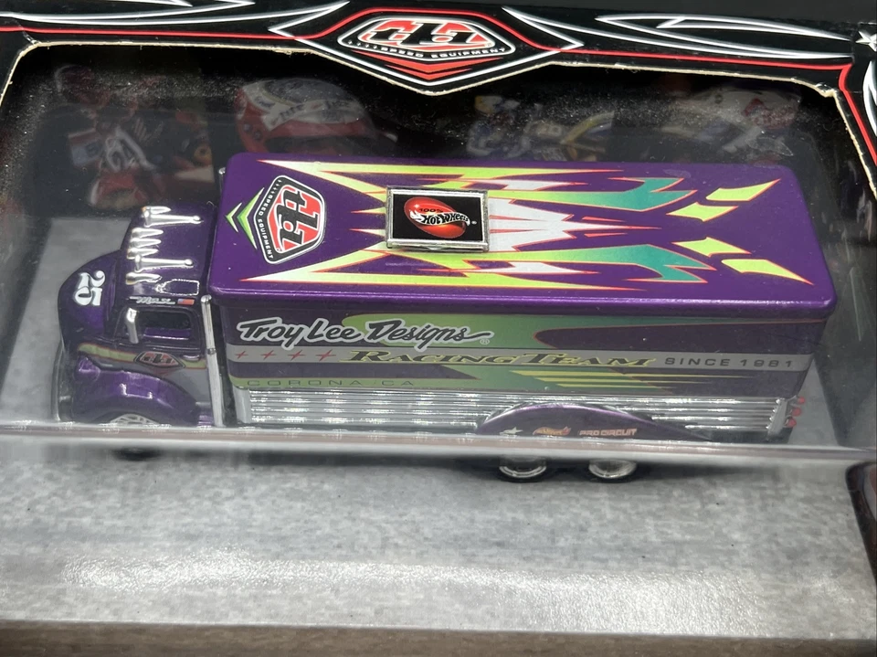 2002 hot wheels TROY LEE DESIGNS 38 FORD COE both BLUE EMPLOYEE 1/500 & PURPLE - Image 3 of 4