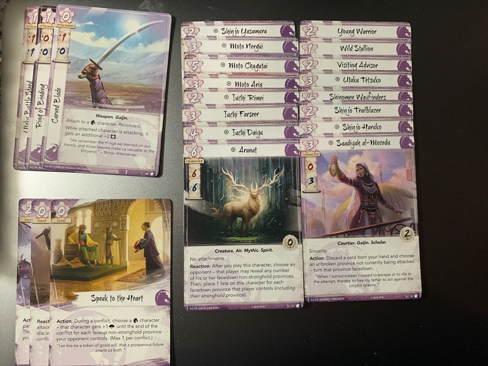 Legend of the Five Rings - Unicorn Clan (22 Cards) - Clan Packs L5R LCG ...