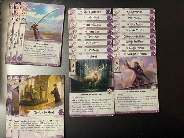 Legend of the Five Rings - Unicorn Clan (22 Cards) - Clan Packs L5R LCG ...